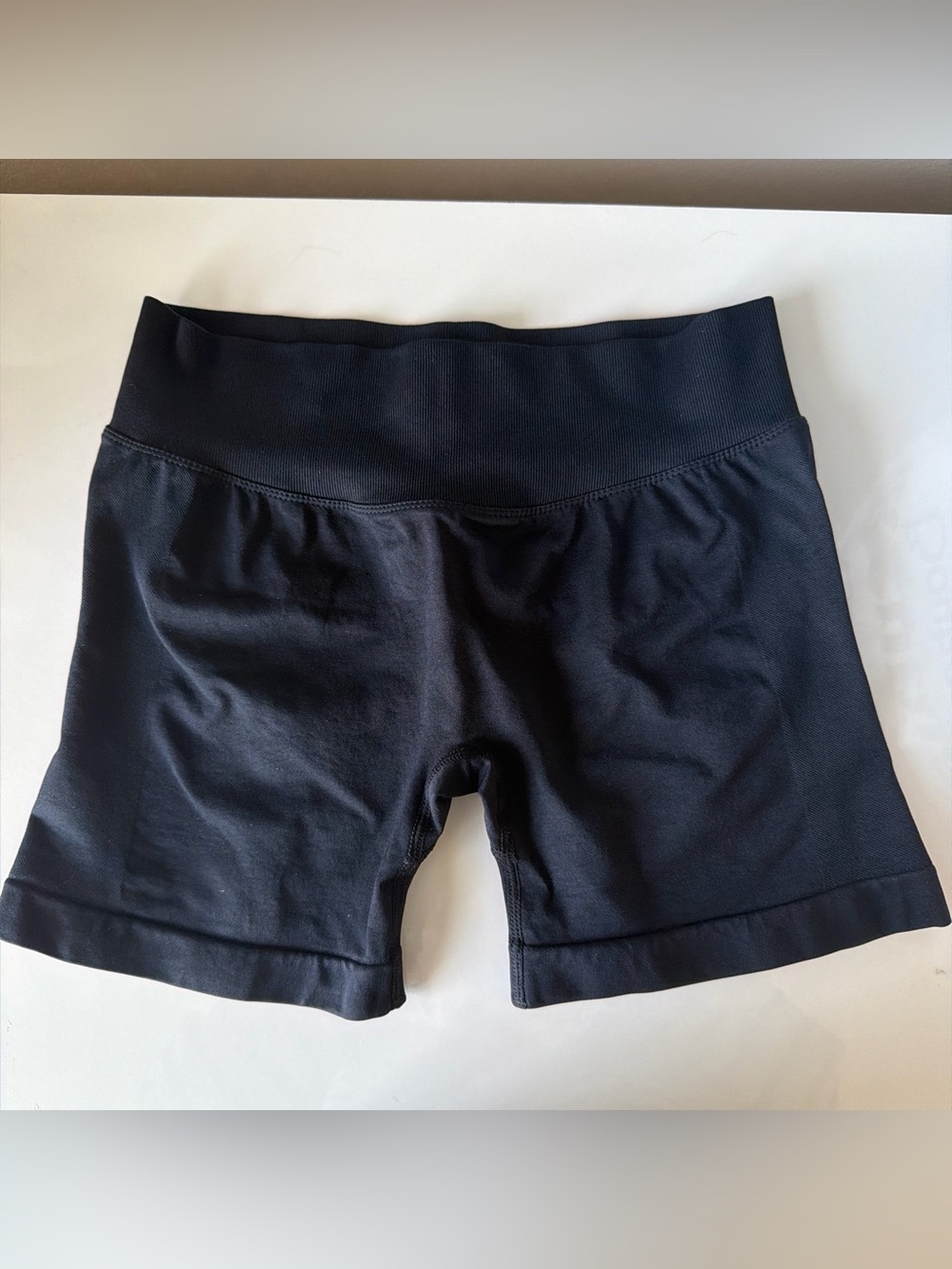 Women's Black High-Waist Performance Shorts